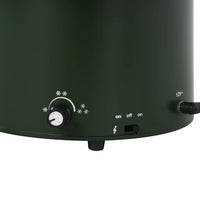 vidaXL Árvore de Natal com neve base formato guarda-chuva 75 cm verde