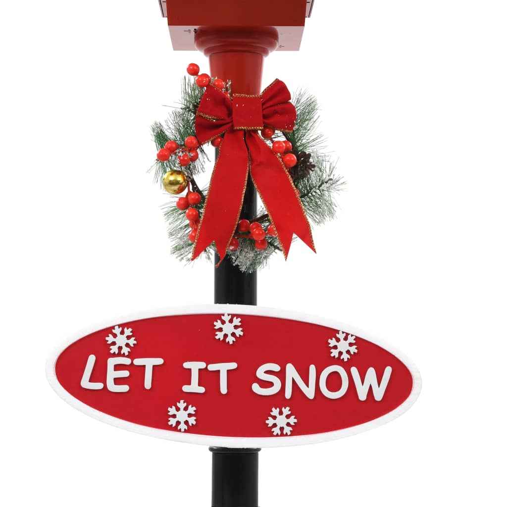 vidaXL Candeeiro de rua natalício com Pai Natal 180 cm LED