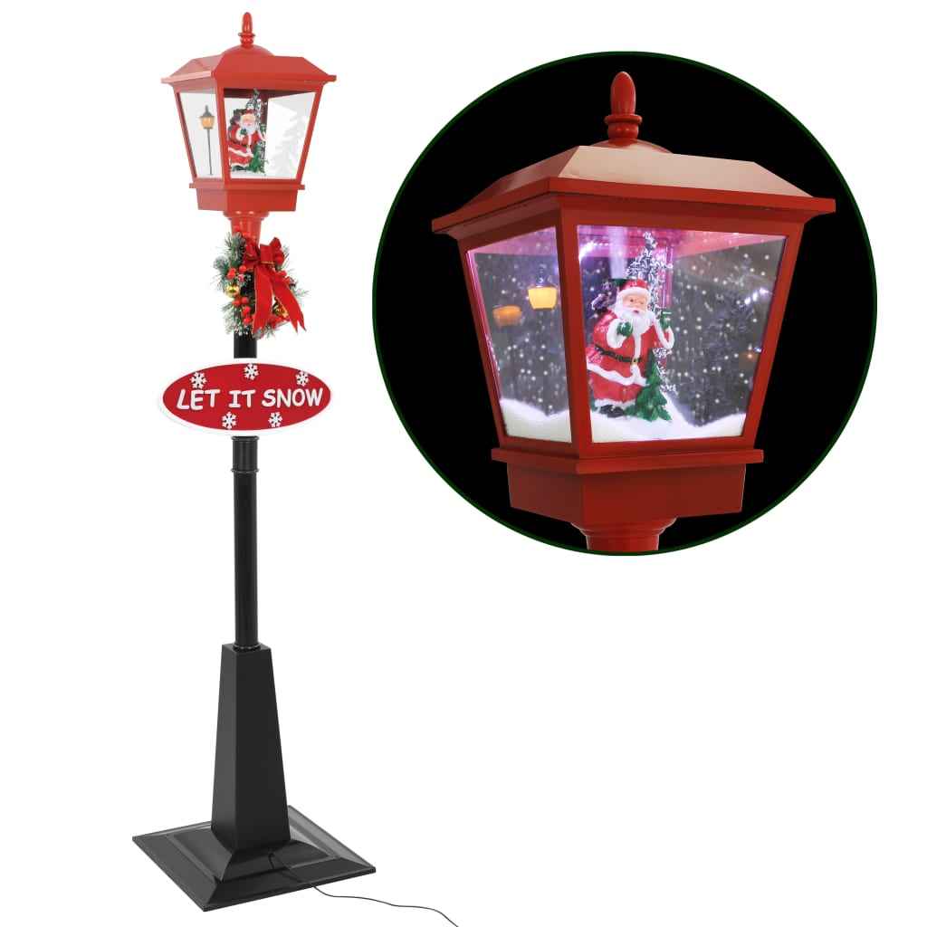 vidaXL Candeeiro de rua natalício com Pai Natal 180 cm LED