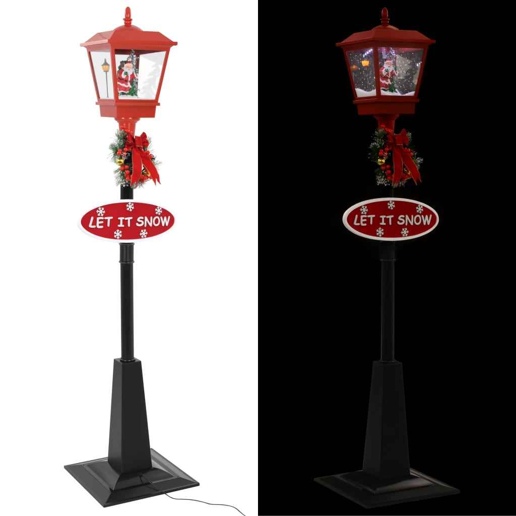 vidaXL Candeeiro de rua natalício com Pai Natal 180 cm LED