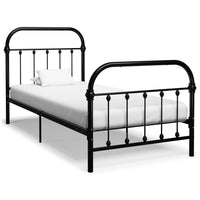 vidaXL Estrutura de cama 100x200 cm metal branco