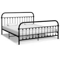 vidaXL Estrutura de cama 100x200 cm metal branco