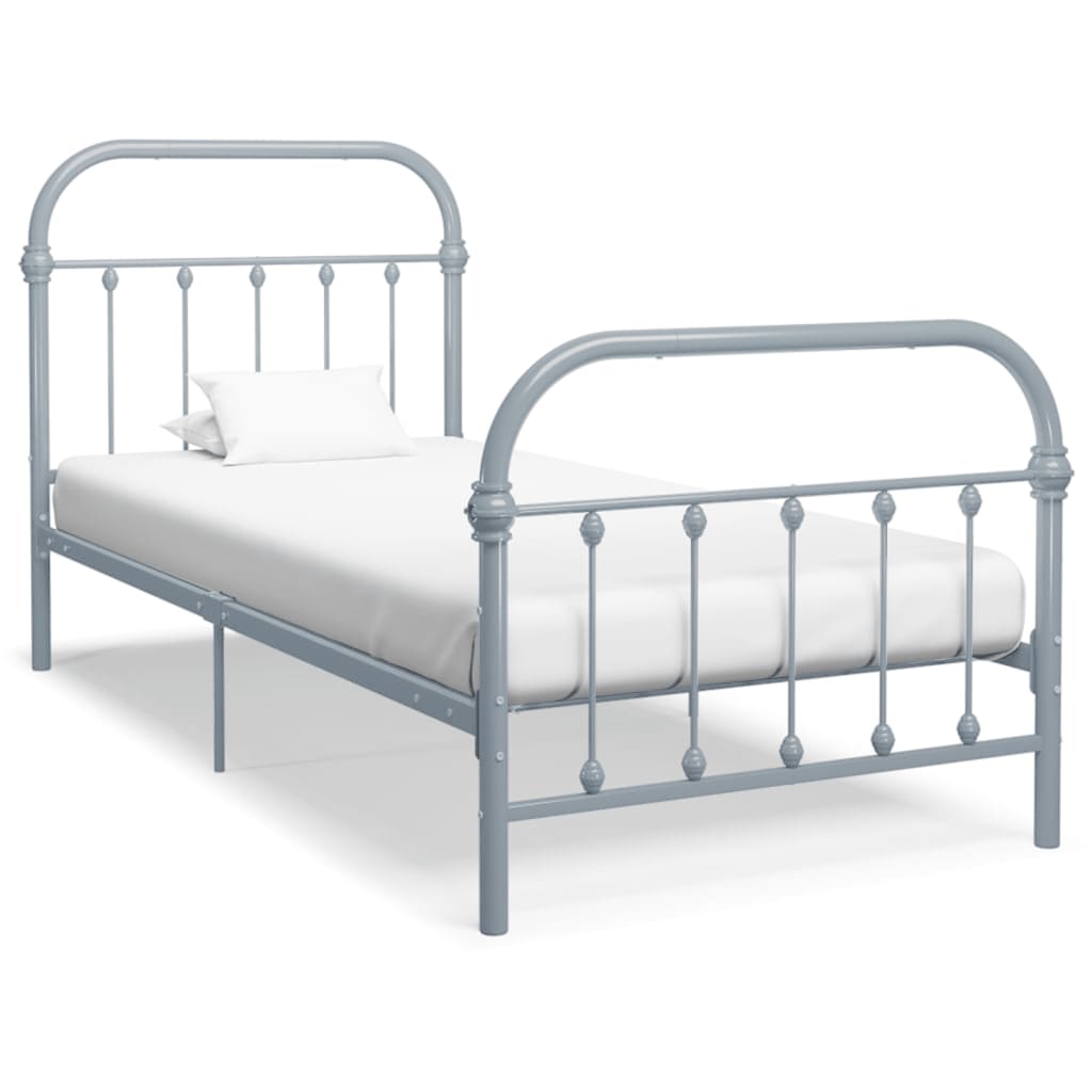 vidaXL Estrutura de cama 100x200 cm metal branco
