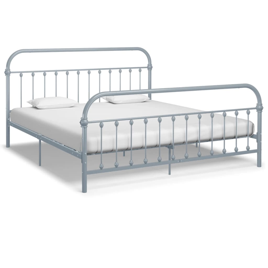 vidaXL Estrutura de cama 100x200 cm metal branco