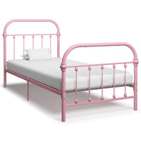vidaXL Estrutura de cama 100x200 cm metal branco