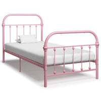 vidaXL Estrutura de cama 100x200 cm metal branco