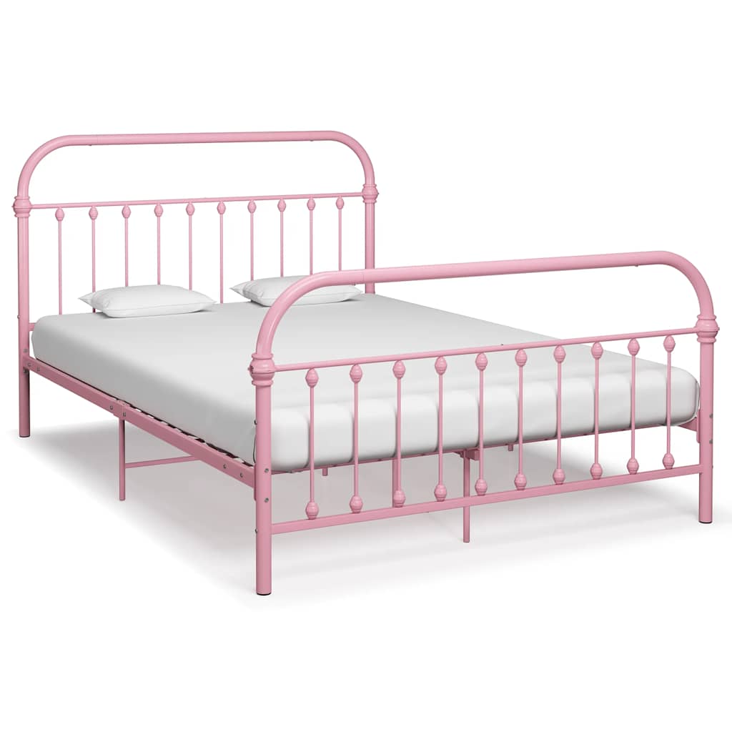 vidaXL Estrutura de cama 100x200 cm metal branco