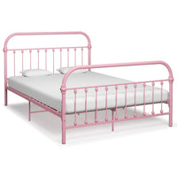 vidaXL Estrutura de cama 100x200 cm metal branco