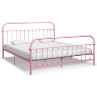 vidaXL Estrutura de cama 100x200 cm metal branco