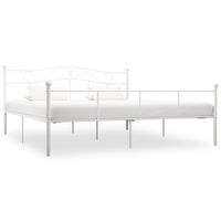 vidaXL Estrutura de cama metal 90x200 cm branco