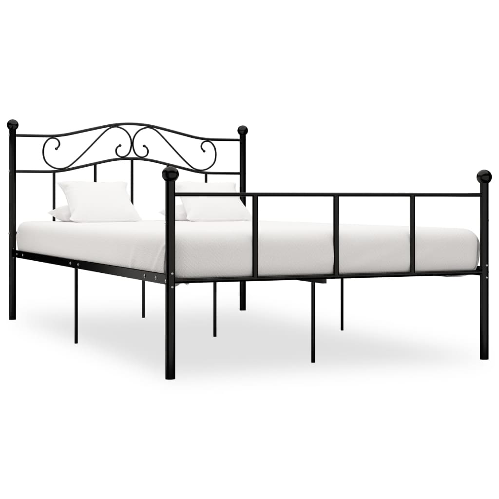 vidaXL Estrutura de cama metal 90x200 cm branco