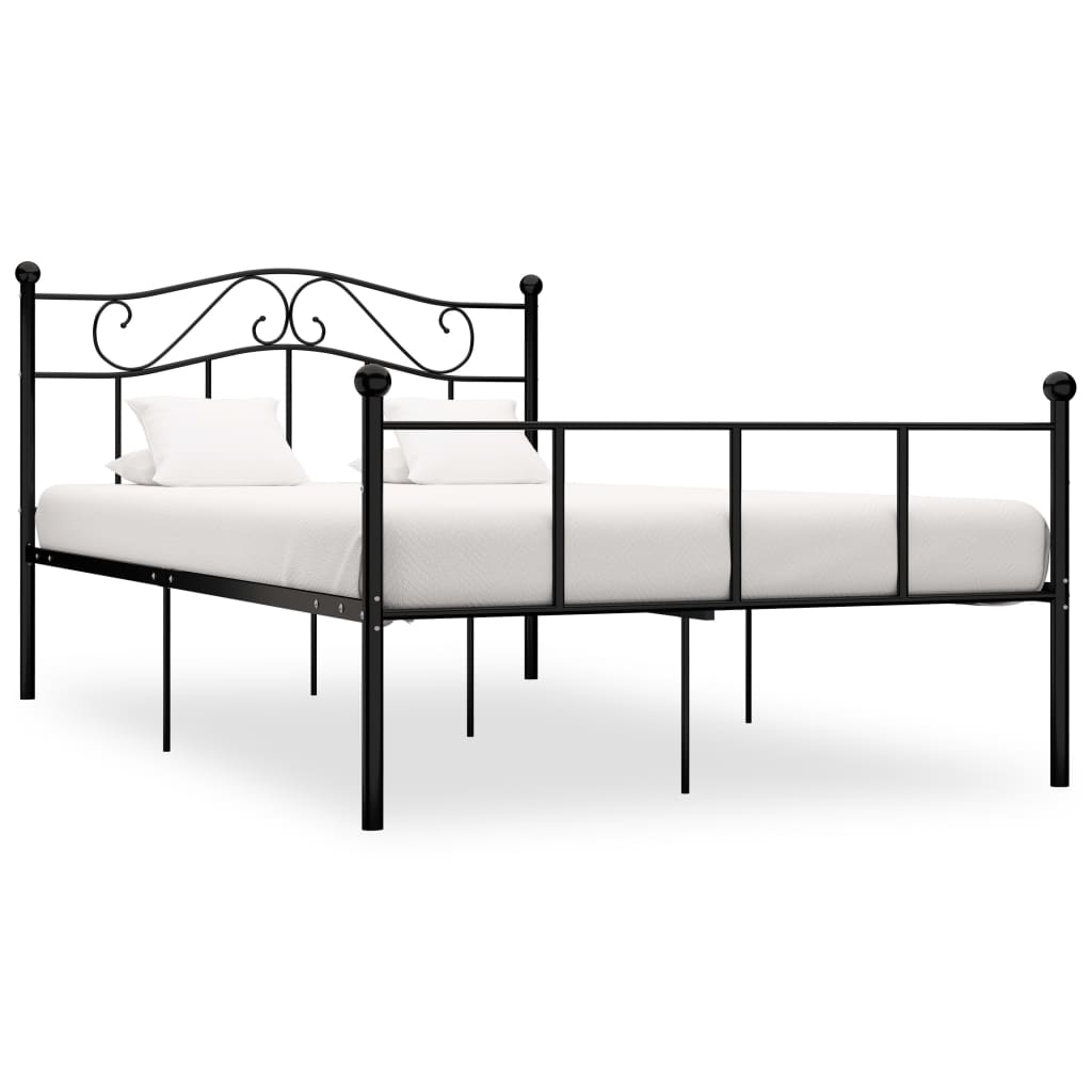 vidaXL Estrutura de cama metal 90x200 cm branco