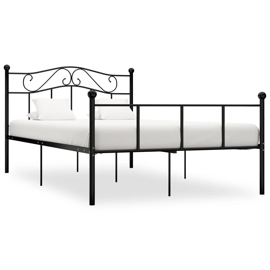 vidaXL Estrutura de cama metal 90x200 cm branco