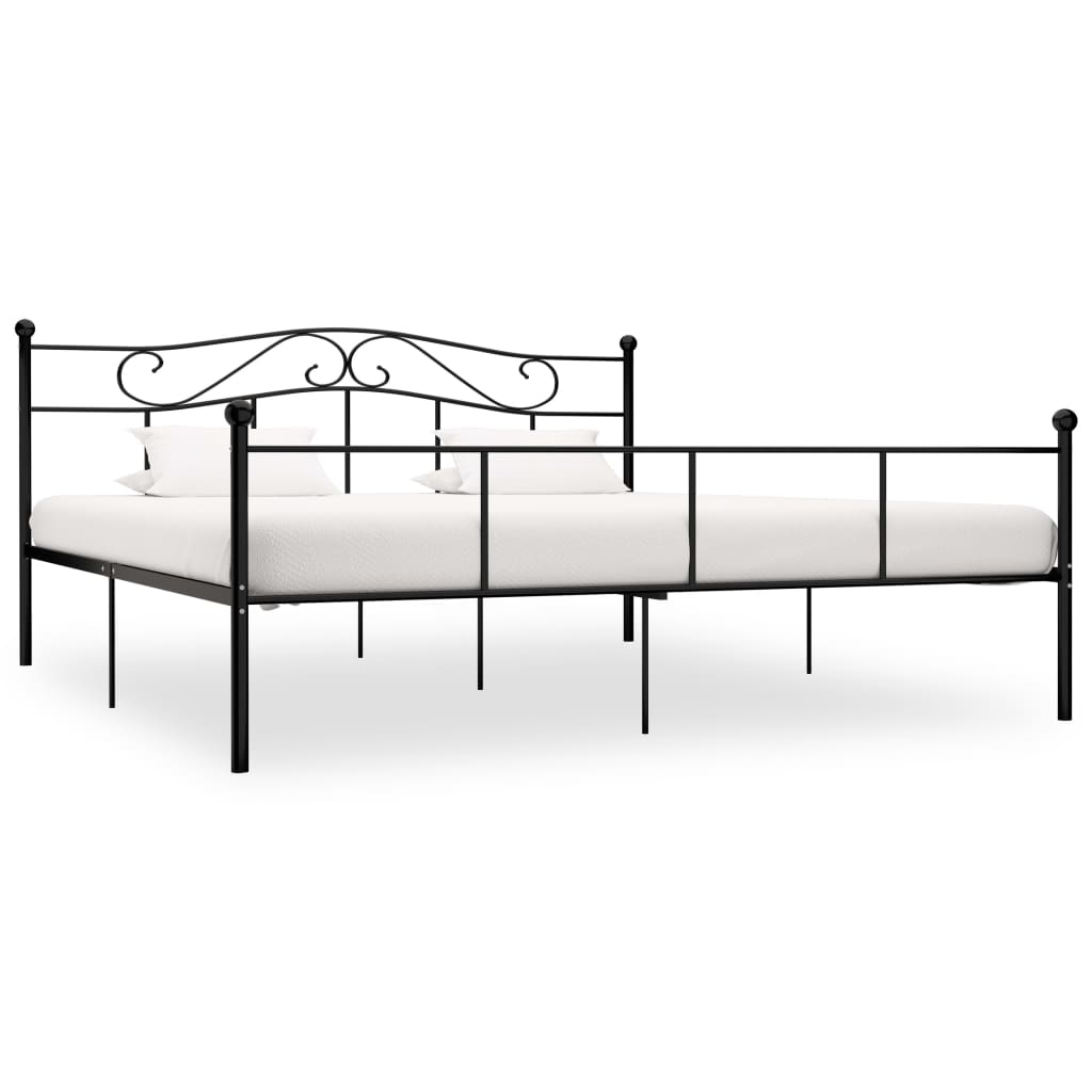 vidaXL Estrutura de cama metal 90x200 cm branco