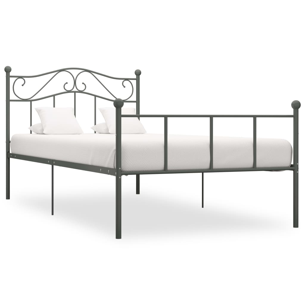 vidaXL Estrutura de cama metal 90x200 cm branco