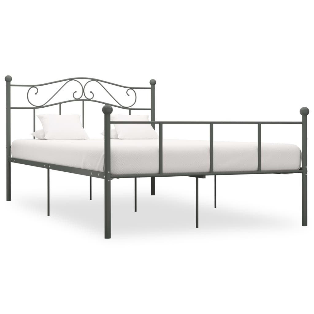 vidaXL Estrutura de cama metal 90x200 cm branco