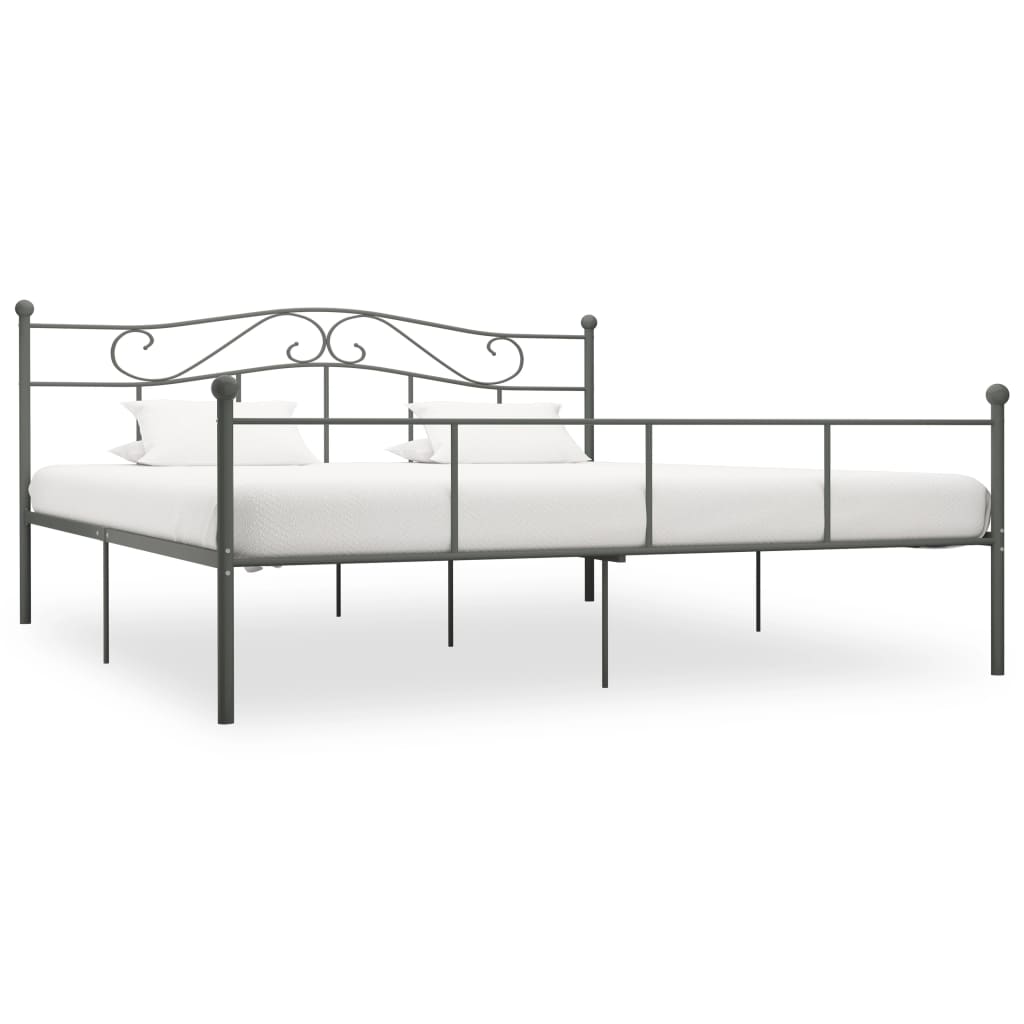 vidaXL Estrutura de cama metal 90x200 cm branco