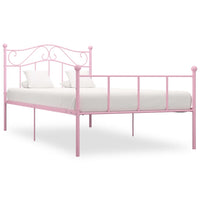 vidaXL Estrutura de cama metal 90x200 cm branco