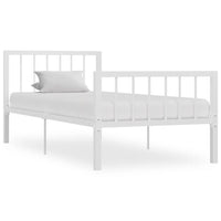 vidaXL Estrutura de cama 120x200 cm metal branco