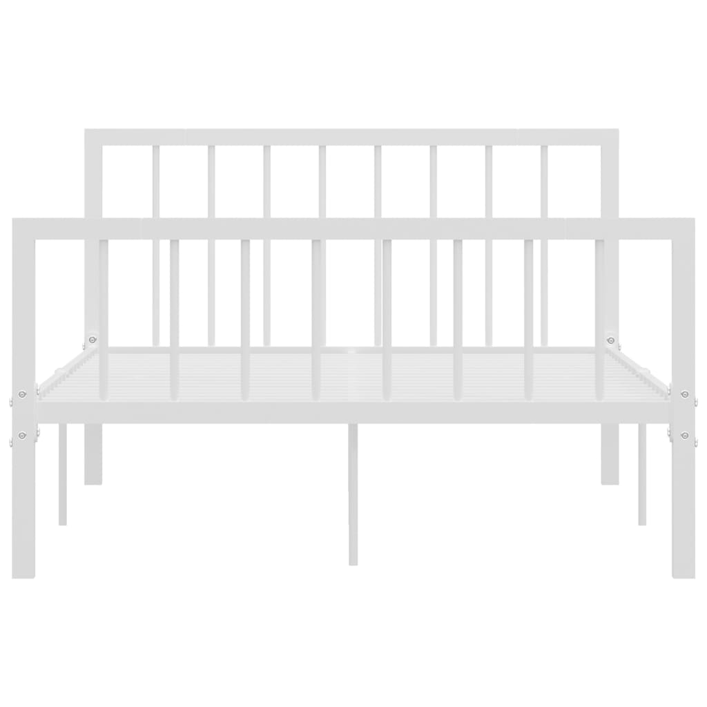 vidaXL Estrutura de cama 120x200 cm metal branco