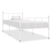 vidaXL Estrutura de cama 120x200 cm metal branco