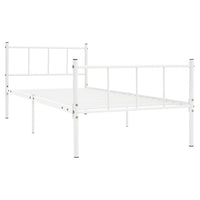 vidaXL Estrutura de cama 120x200 cm metal branco