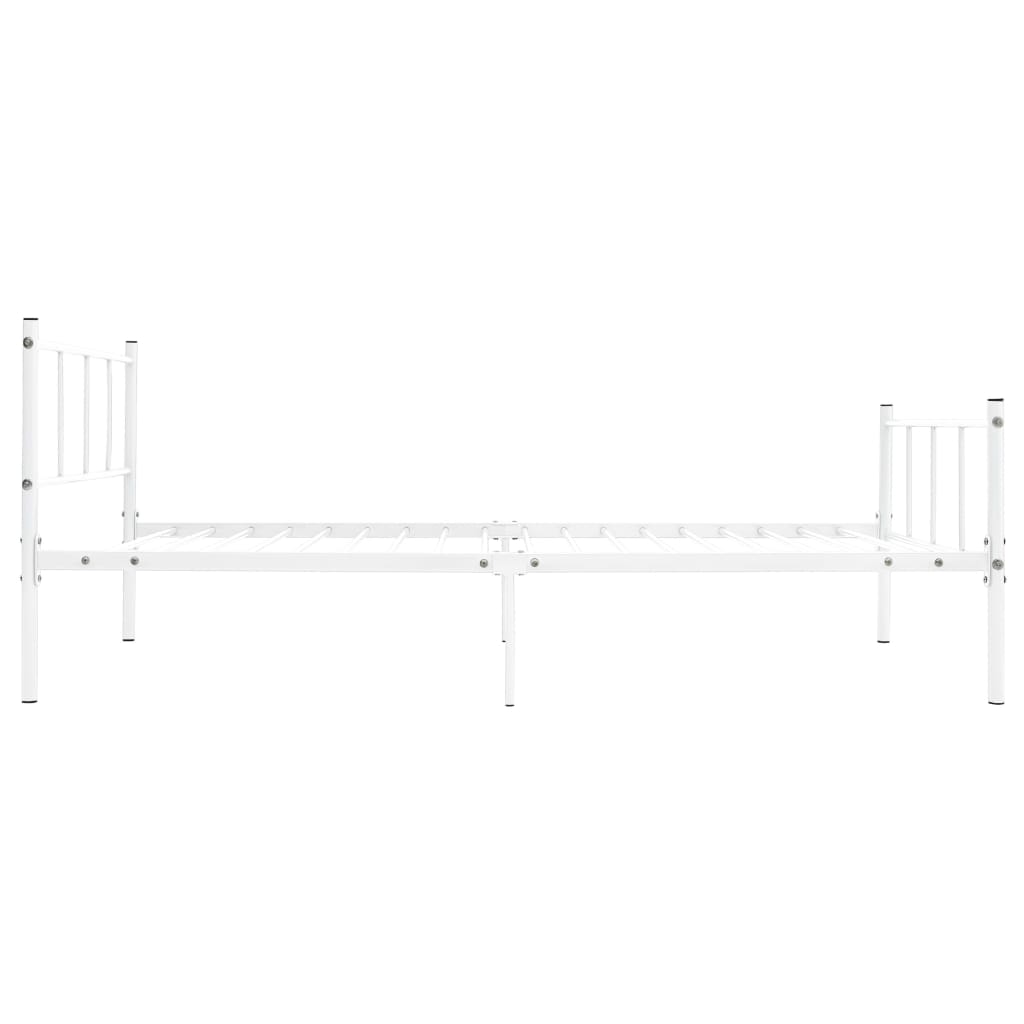 vidaXL Estrutura de cama 120x200 cm metal branco
