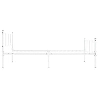 vidaXL Estrutura de cama 120x200 cm metal branco