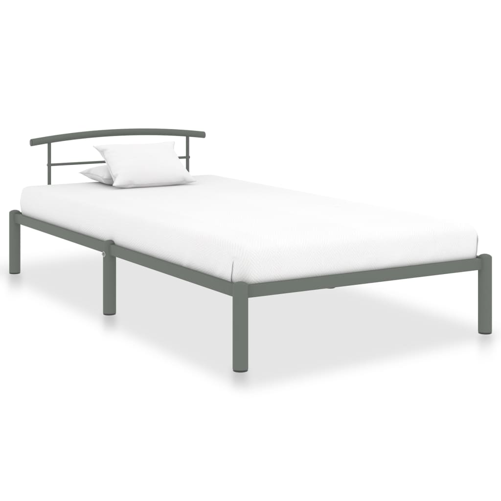 vidaXL Estrutura de cama 90x200 cm metal preto