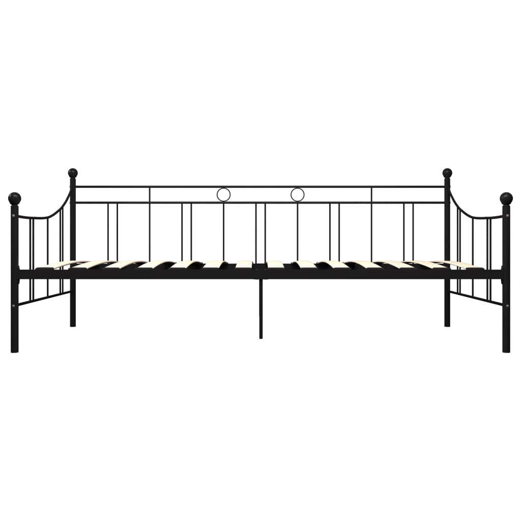 vidaXL Estrutura sofá-cama 90x200 cm metal preto