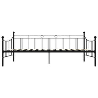 vidaXL Estrutura sofá-cama 90x200 cm metal preto