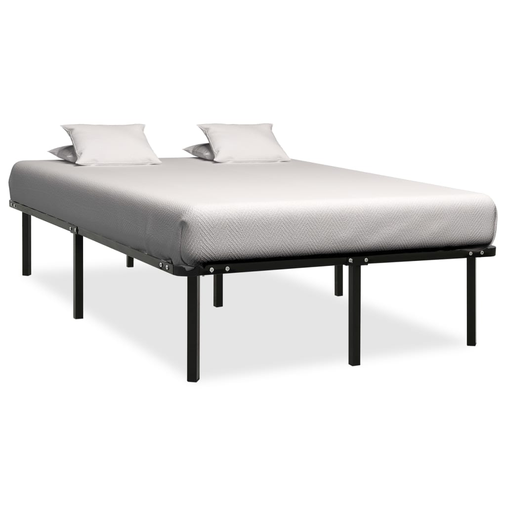 vidaXL Estrutura de cama 90x200 cm metal preto
