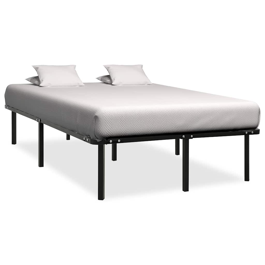 vidaXL Estrutura de cama 90x200 cm metal preto