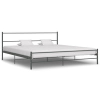 vidaXL Estrutura de cama 180x200 cm metal cinzento