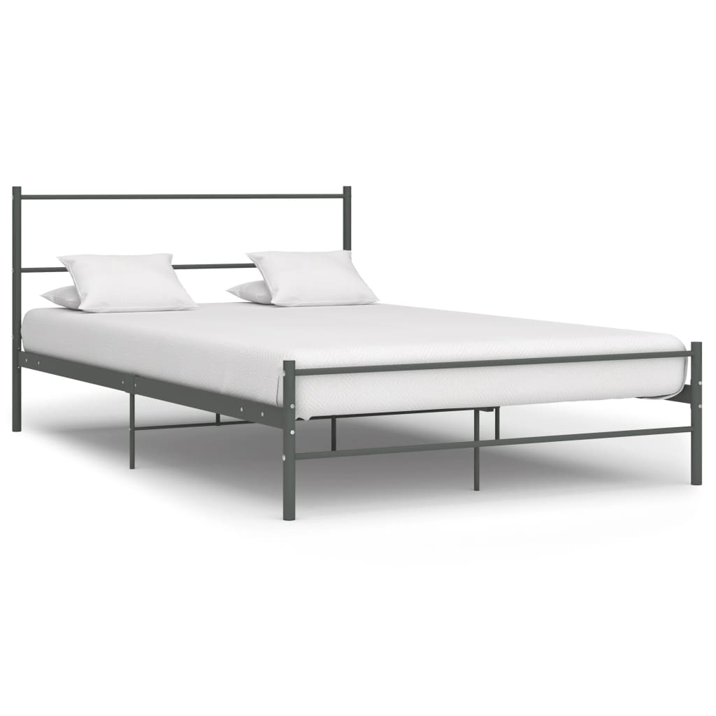 vidaXL Estrutura de cama 180x200 cm metal cinzento