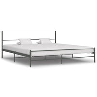 vidaXL Estrutura de cama 180x200 cm metal cinzento