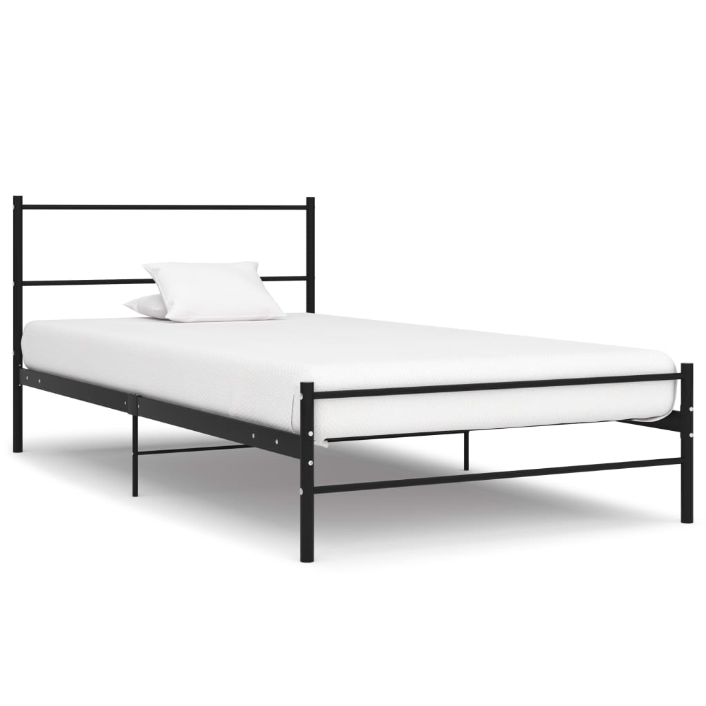 vidaXL Estrutura de cama 180x200 cm metal cinzento