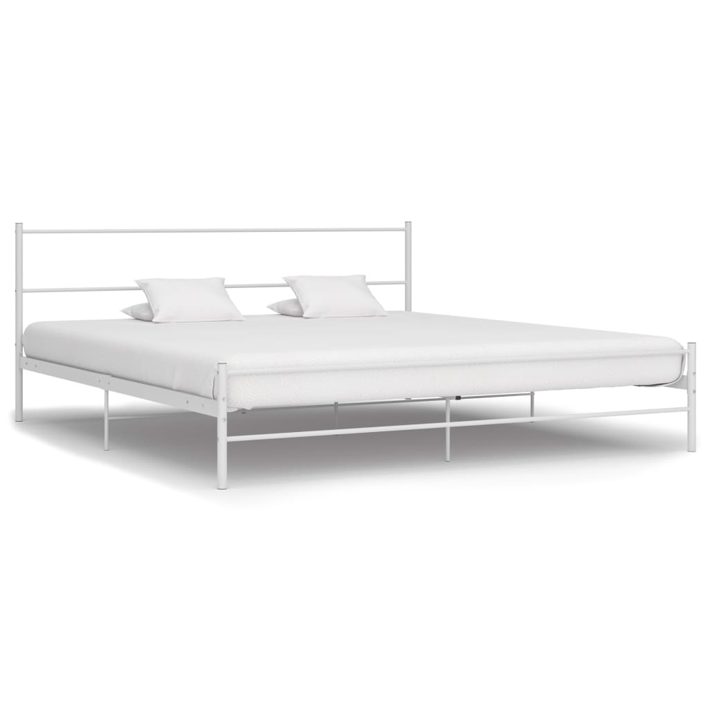vidaXL Estrutura de cama 180x200 cm metal cinzento