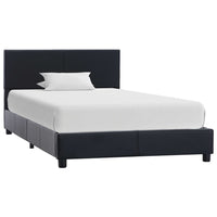 vidaXL Estrutura de cama 90x200 cm couro artificial branco
