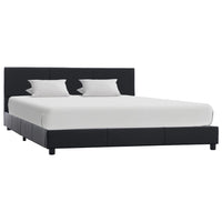 vidaXL Estrutura de cama 90x200 cm couro artificial branco