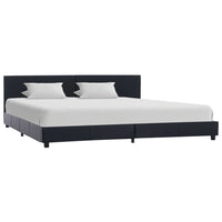 vidaXL Estrutura de cama 90x200 cm couro artificial branco