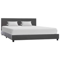 vidaXL Estrutura de cama 90x200 cm couro artificial branco