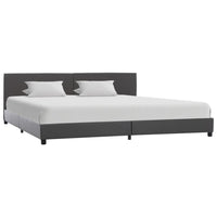 vidaXL Estrutura de cama 90x200 cm couro artificial branco