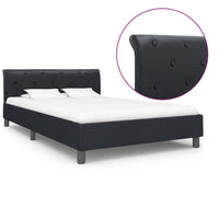 vidaXL Estrutura de cama 90x200 cm couro artificial branco