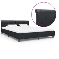 vidaXL Estrutura de cama 90x200 cm couro artificial branco