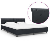 vidaXL Estrutura de cama 90x200 cm couro artificial branco