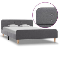 vidaXL Estrutura de cama 90x200 cm serapilheira cinzento-escuro