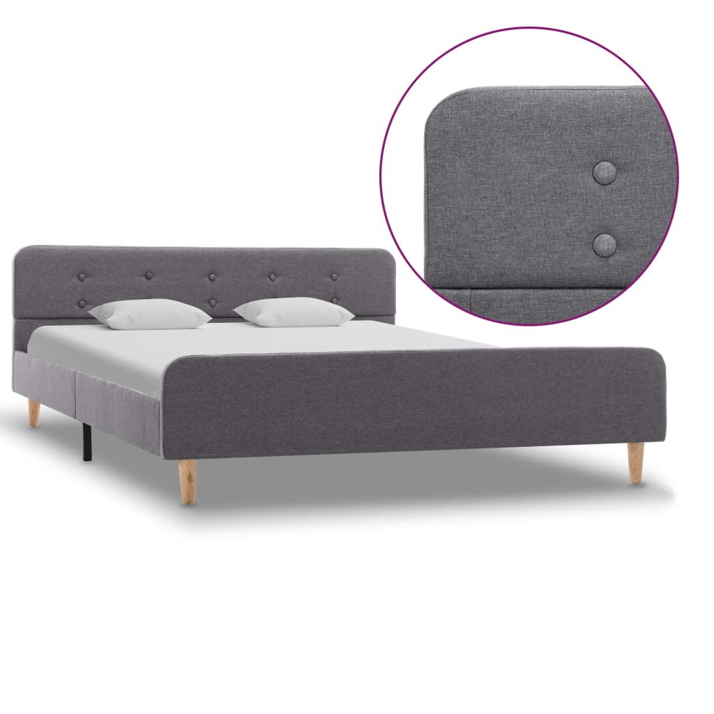vidaXL Estrutura de cama 90x200 cm serapilheira cinzento-escuro