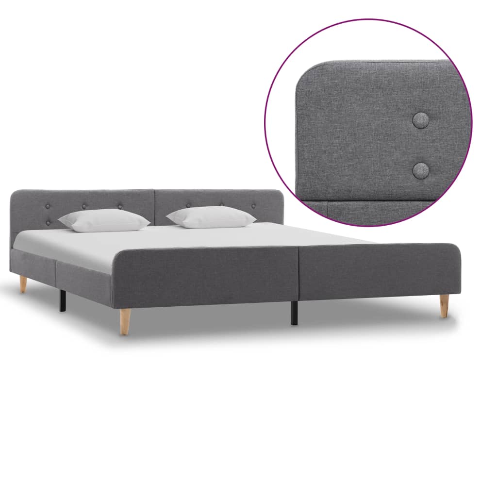 vidaXL Estrutura de cama 90x200 cm serapilheira cinzento-escuro