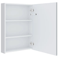 vidaXL Armário espelhado para casa de banho com LED 50x13x70 cm